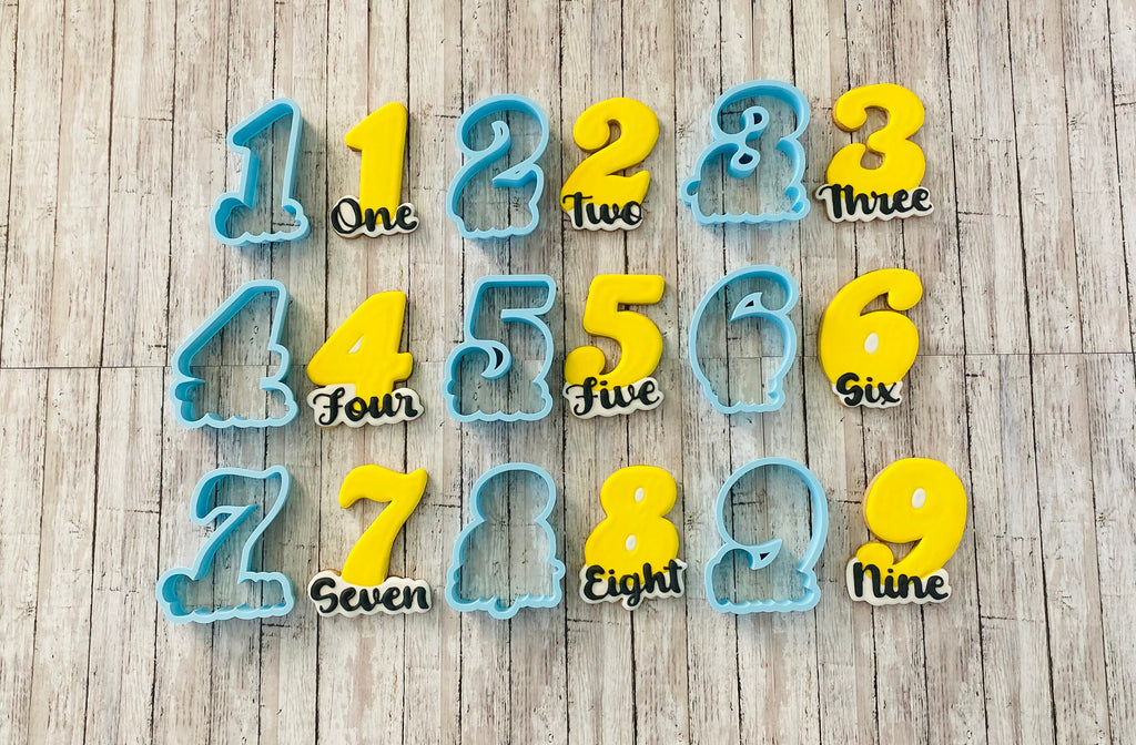 Numbers Cookie cutters, birthday cutters, counting cutters
