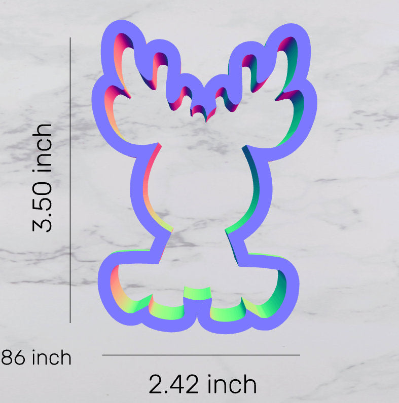 Reindeer Cookie Cutter, Rudolph cutter, deer cutter, Christmas cutter
