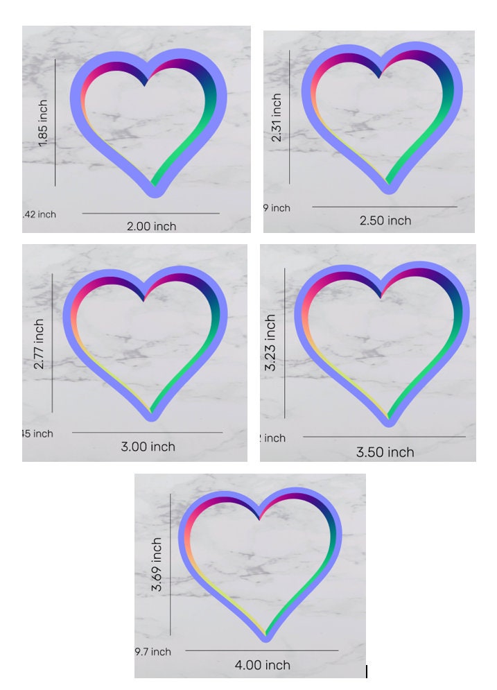 Heart Cookie Cutter, valentines cutter, shape cutter, heart mini cutter, love cutter, wedding cutter, holiday cutter