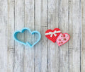 Double Heart Cookie Cutter, shape cutter, heart cutter, wedding cutter, valentines cutter, candy box cutter, chocolate box cutter