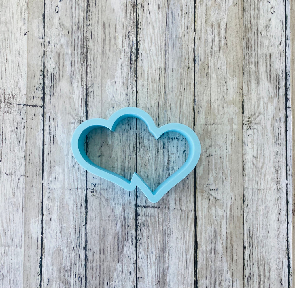 Double Heart Cookie Cutter, shape cutter, heart cutter, wedding cutter, valentines cutter, candy box cutter, chocolate box cutter