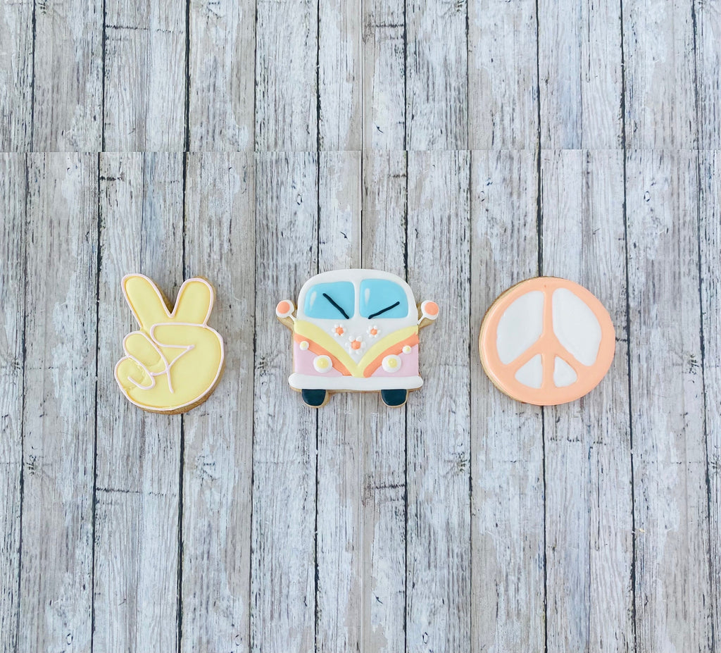 Volkswagon Cookie Cutter, Peace cutter, groovy cutter, birthday cutter, shower cutter