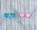 Heart Sunglasses Cookie Cutter, valentines cutter, glasses cutter