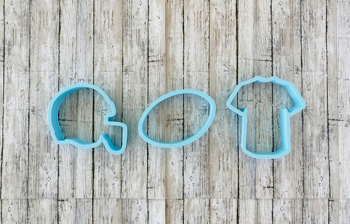 Football Cookie Cutter, football helmet cutter, school cutter, jersey cutter, sports cutter