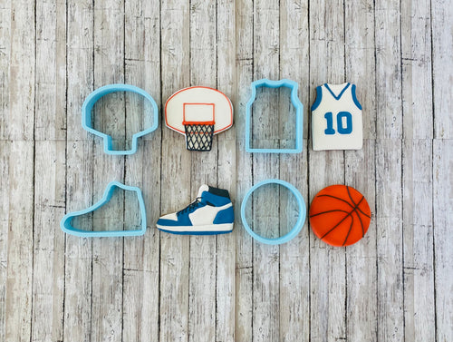 Basketball Cookie Cutter, sports cutter, ball cutter, jersey cutter, shoe cutter, tennis shoe cutter, hoop cutter, basket cutter