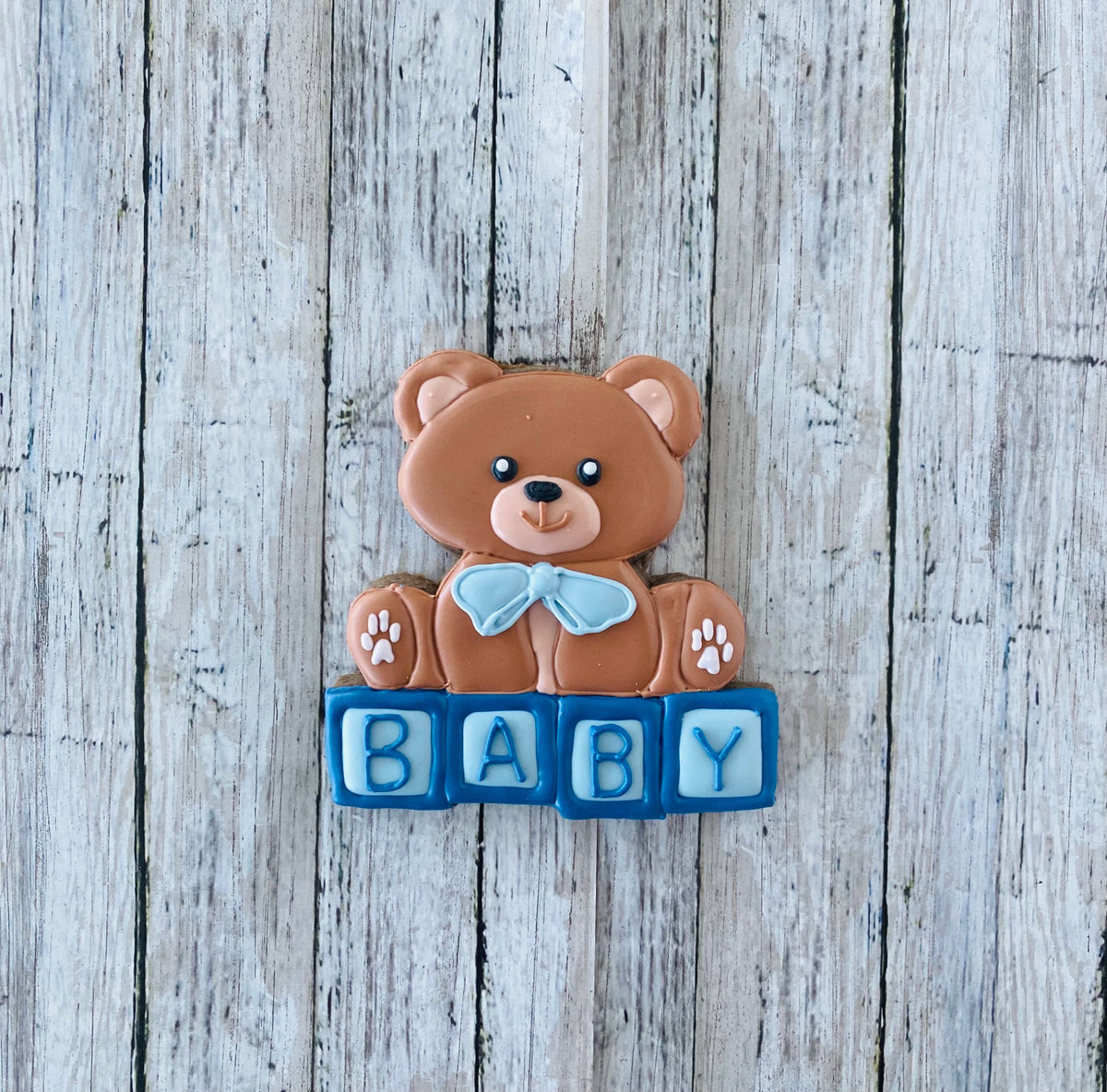 Teddy Bear with Blocks Cookie Cutter, bear cutter, baby cutter, animal cutter, baby shower cutter, teddy bear cutter, block cutter