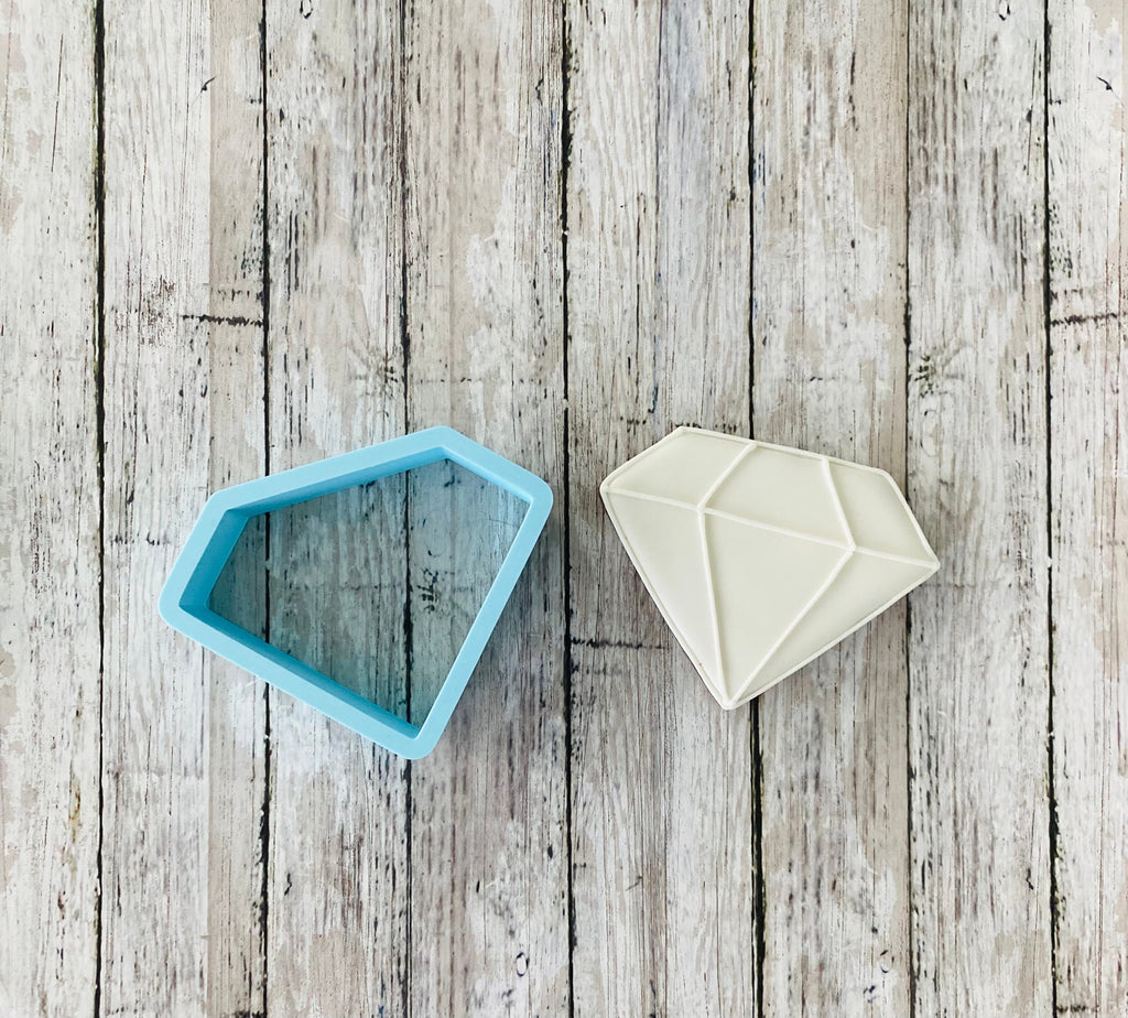 Diamond Stone Cookie Cutter, wedding cutter, bridal shower cutter, princess cutter, anniversary cutter, diamond cutter