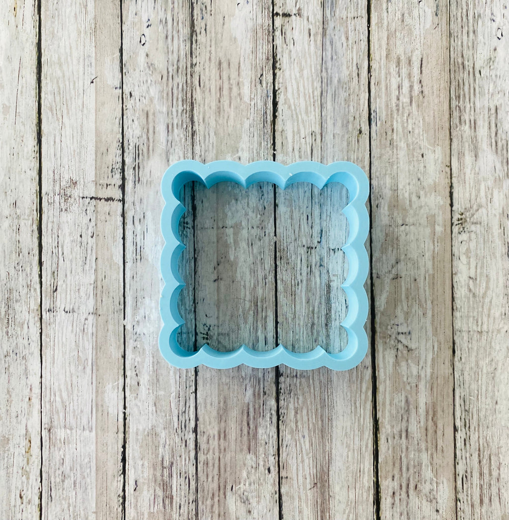 Scalloped Square Cookie Cutter, frame cutter, wedding cutter, bridal shower cutter, baby shower cutter, anniversary cutter, shape cutter