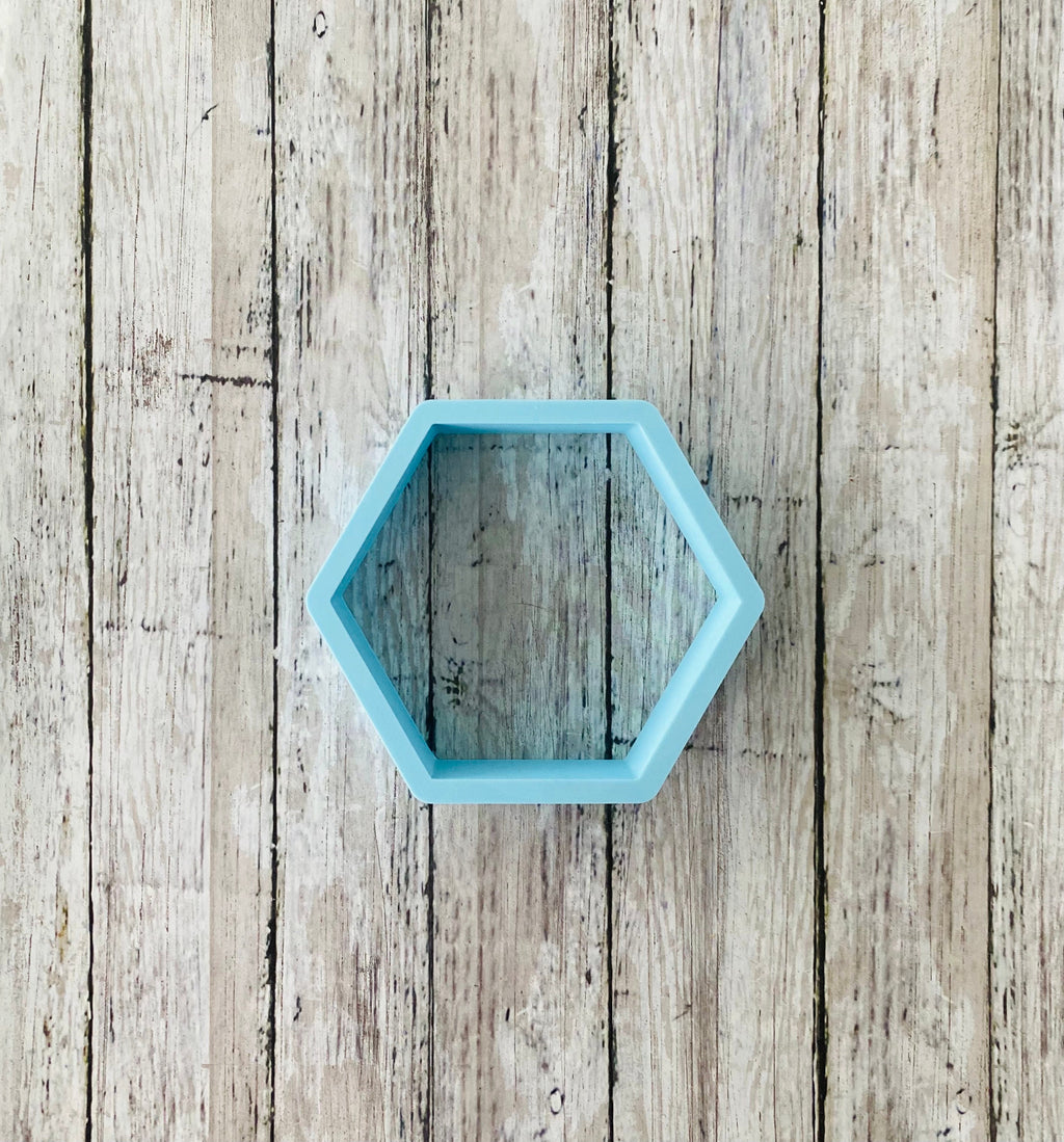 Hexagon Cookie Cutter, frame cutter, wedding cutter, bridal shower cutter, shape cutter, anniversary cutter