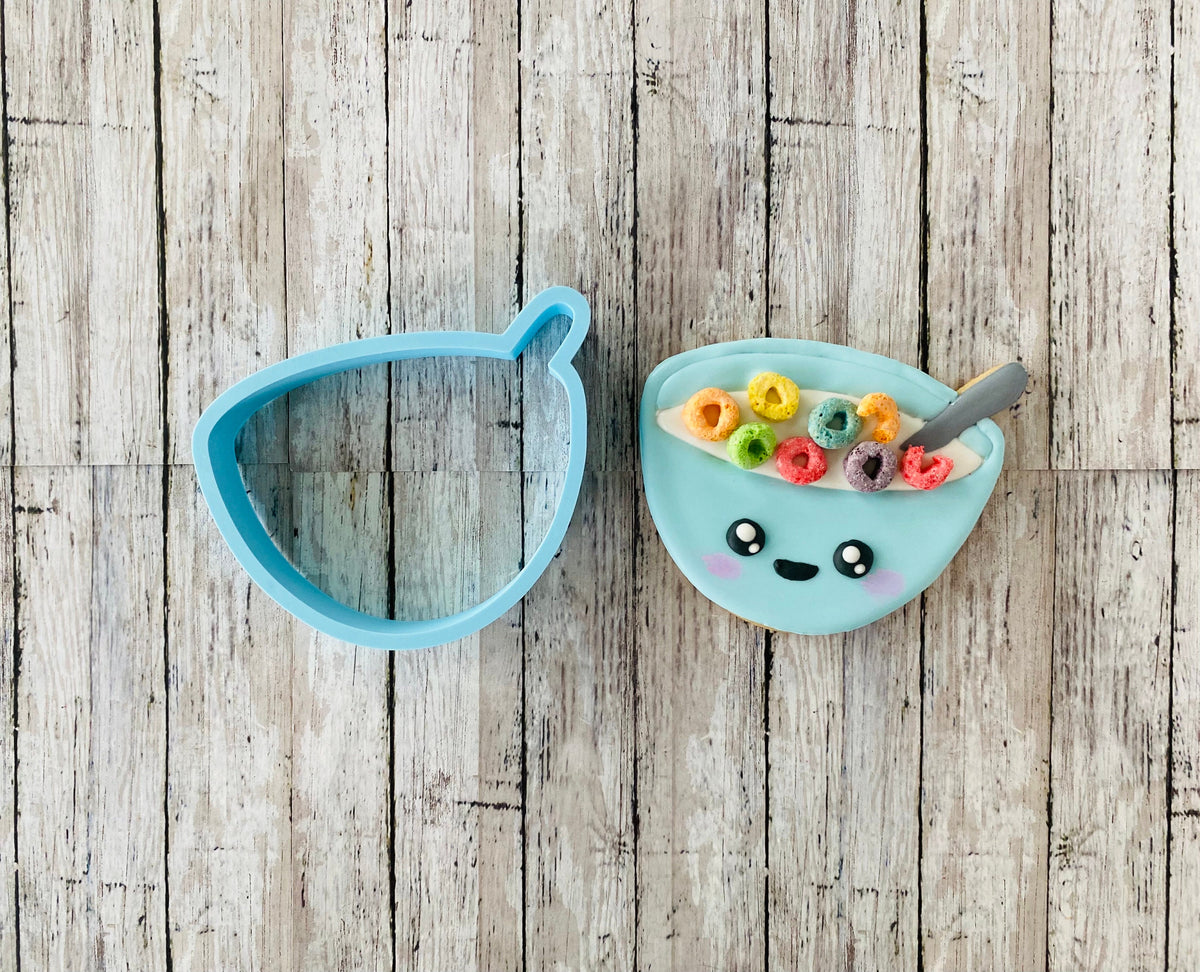 Bowl of Cereal Cookie Cutter, cereal bowl cutter, cereal cutter, breakfast cutter, food cutter, kid cutter