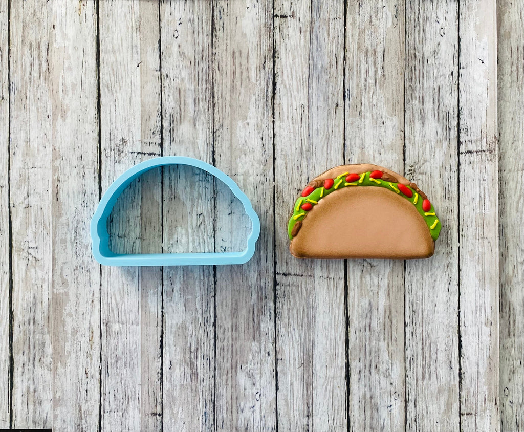 Taco Cookie Cutter, Mexican food Cutter, Cookout Cutter, Food Cutter, fiesta cutter