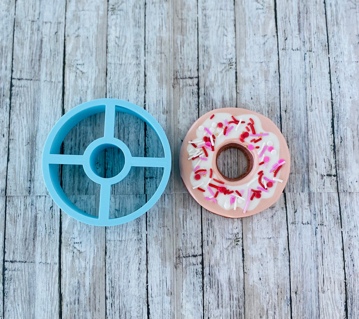 Coffee & Donut Cookie cutter, Coffee cutter, donut cutter, drink cutter, to go coffee cutter, desert cutter, valentines cutter