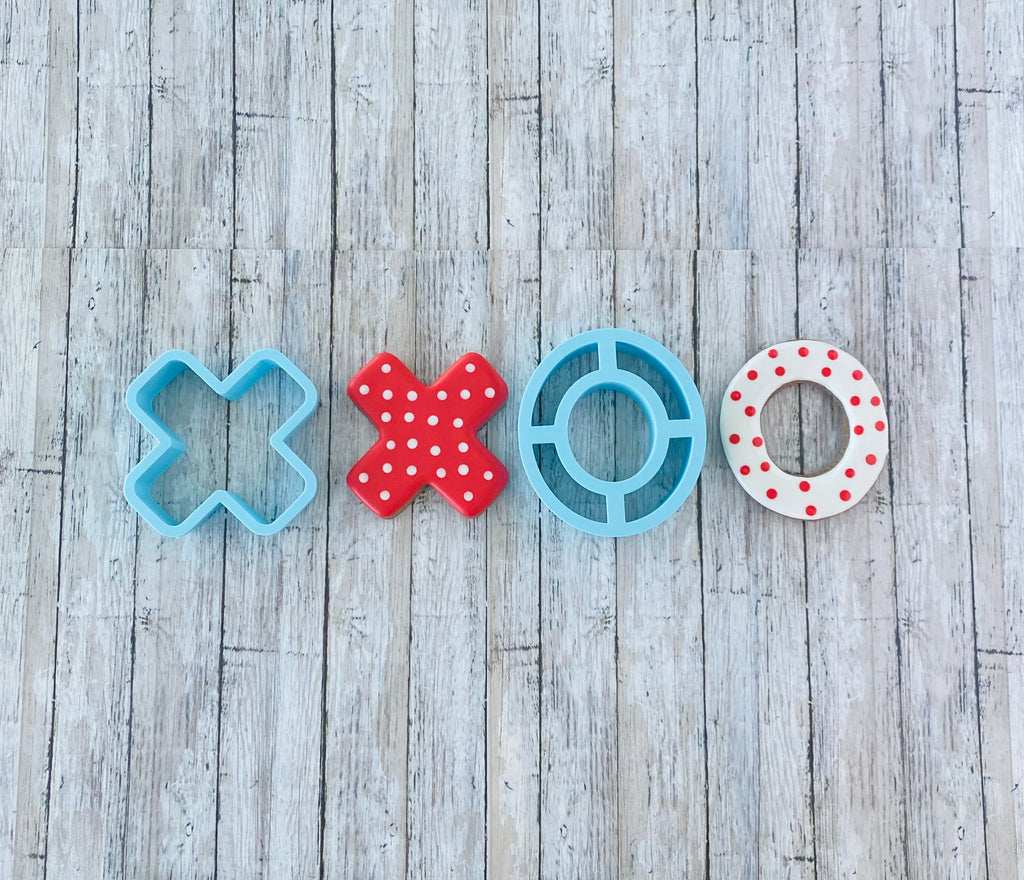 X and O Cookie Cutter, valentines cutter, X cutter, o cutter, love  cutter, letters cutter, holiday cutter, hugs & kisses cutter