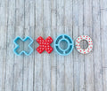 X and O Cookie Cutter, valentines cutter, X cutter, o cutter, love  cutter, letters cutter, holiday cutter, hugs & kisses cutter