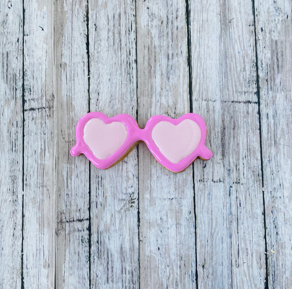 Heart Sunglasses Cookie Cutter, valentines cutter, glasses cutter