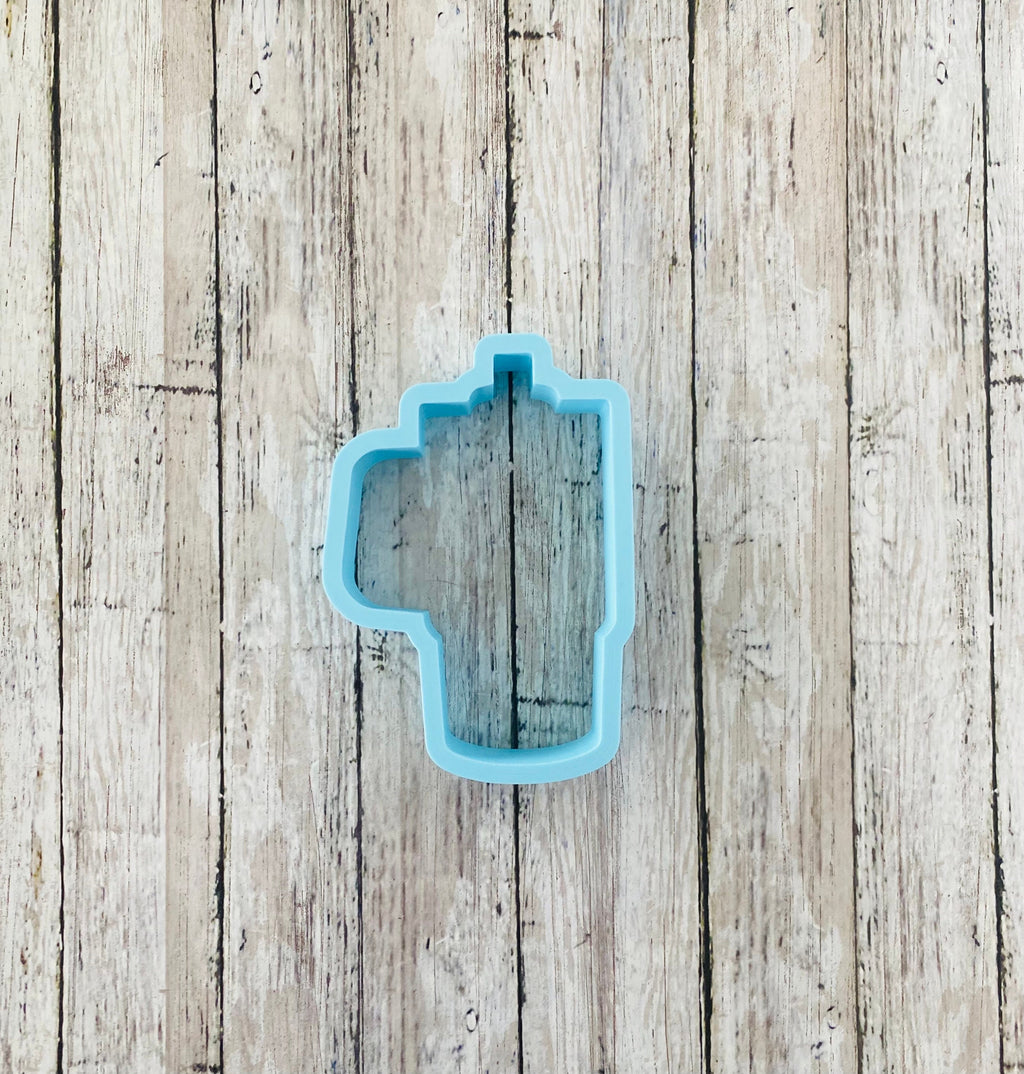 Tumbler Cookie Cutter, drink cutter, to go cup cutter, drink with straw cutter