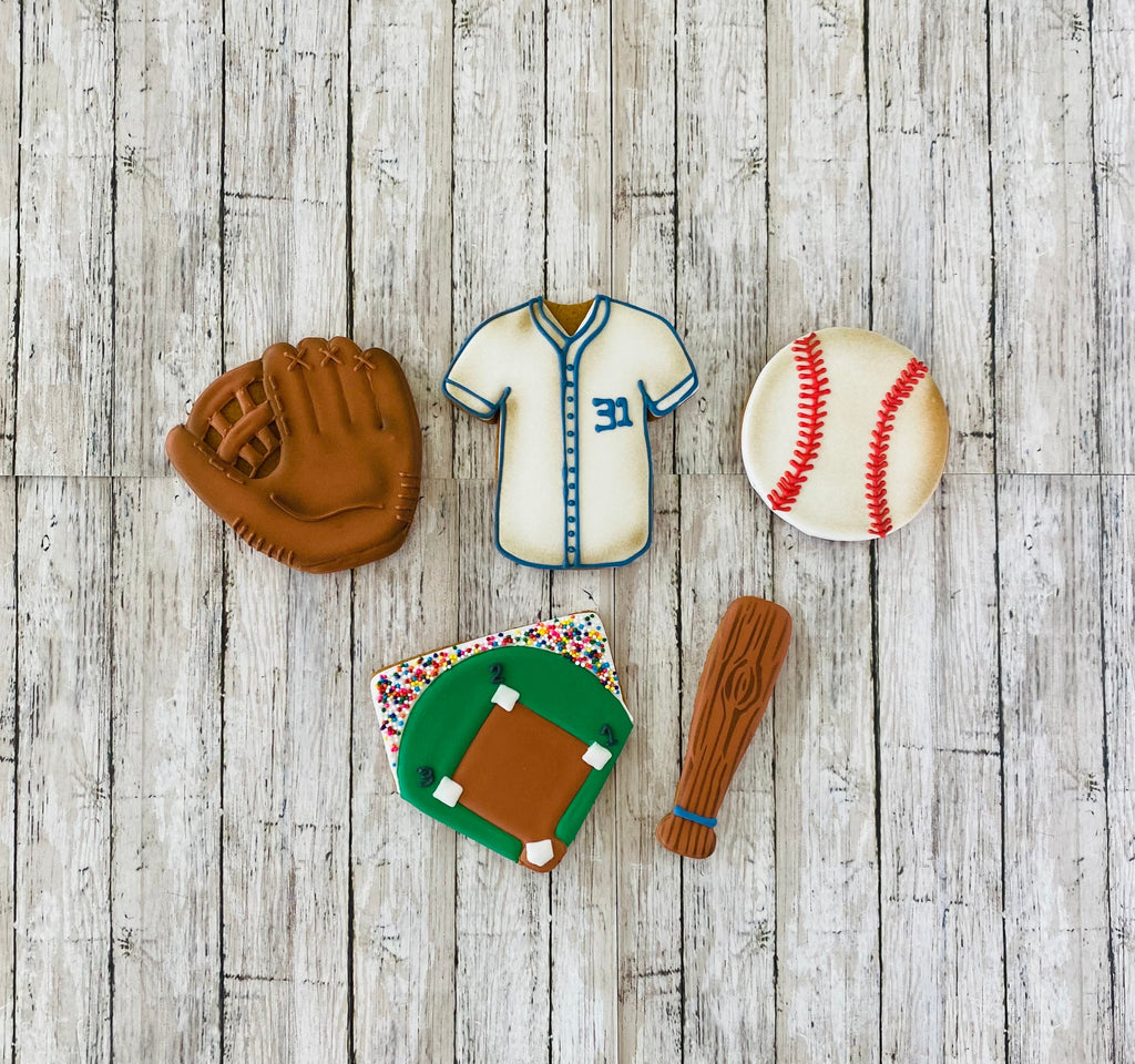 Baseball Cookie Cutter, bat cutter, sports cutter, ball cutter, mit cutter, jersey cutter, plate cutter