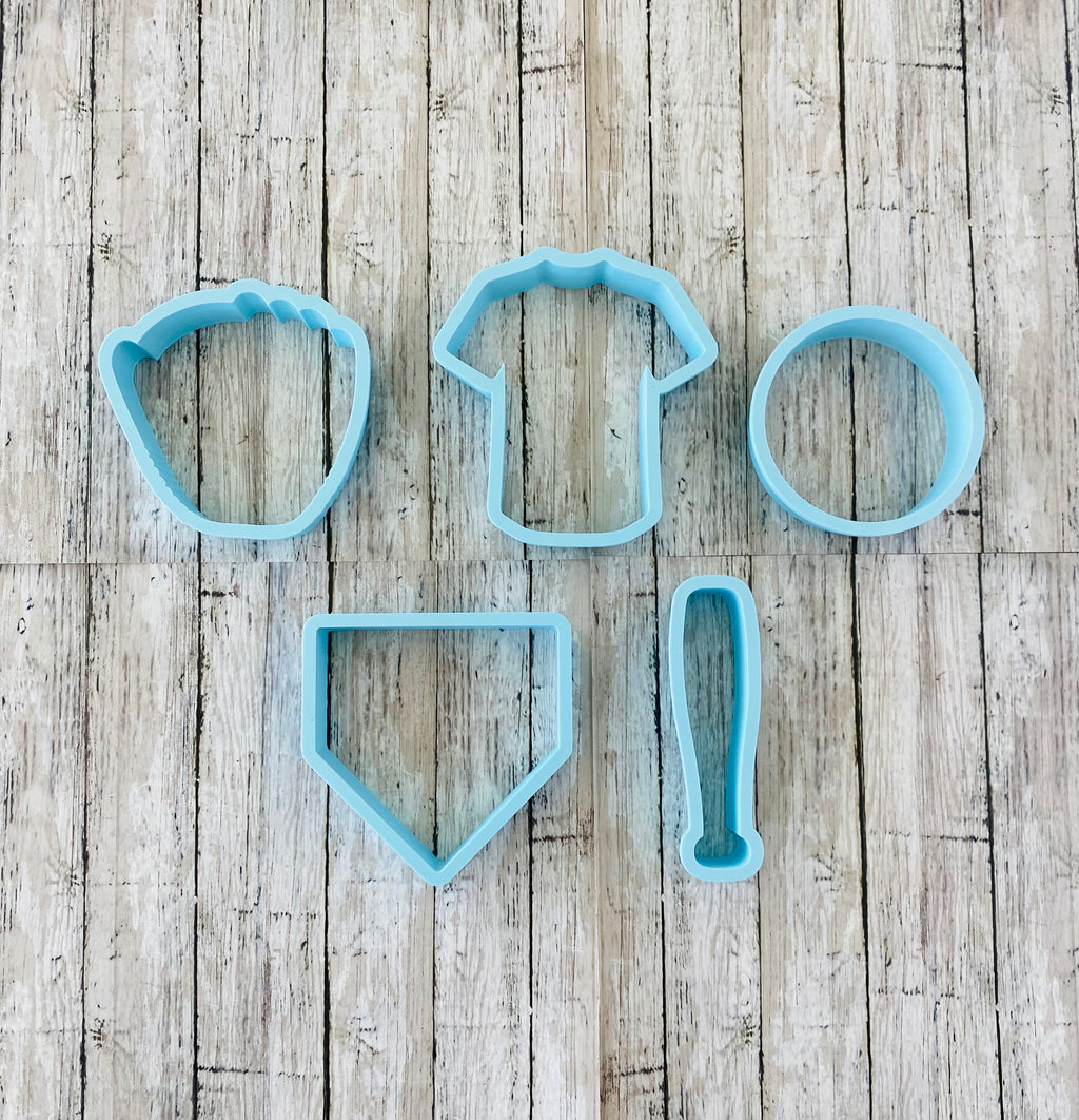 Baseball Cookie Cutter, bat cutter, sports cutter, ball cutter, mit cutter, jersey cutter, plate cutter