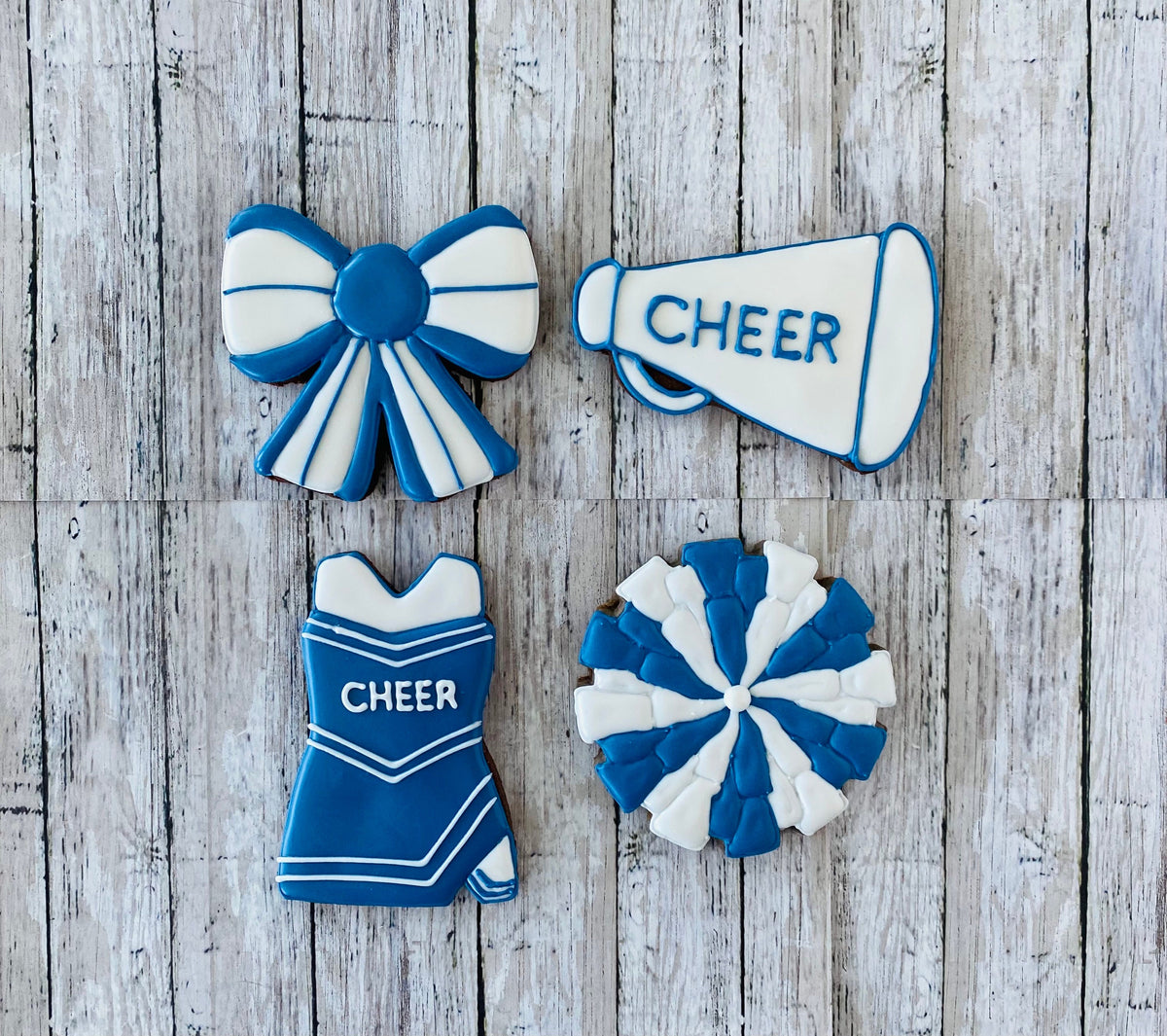 Cheerleading Cookie Cutter, football cutter, cheer uniform cutter, sports cutter, Pom Pom cutter, megaphone cutter, bow cutter