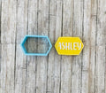 Long Hexagon Cookie Cutter, frame cutter, wedding cutter, bridal shower cutter, shower cutter, shape cutter, plaque cutter