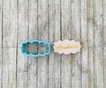 Puffy Plaque Cookie Cutter, frame cutter, wedding cutter, bridal shower cutter, shower cutter, shape cutter, plaque cutter, cloud frame