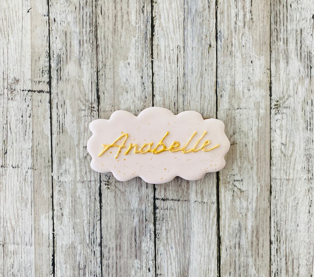 Puffy Plaque Cookie Cutter, frame cutter, wedding cutter, bridal shower cutter, shower cutter, shape cutter, plaque cutter, cloud frame