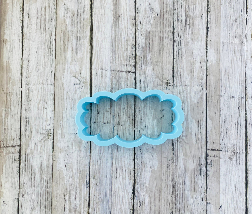 Puffy Plaque Cookie Cutter, frame cutter, wedding cutter, bridal shower cutter, shower cutter, shape cutter, plaque cutter, cloud frame