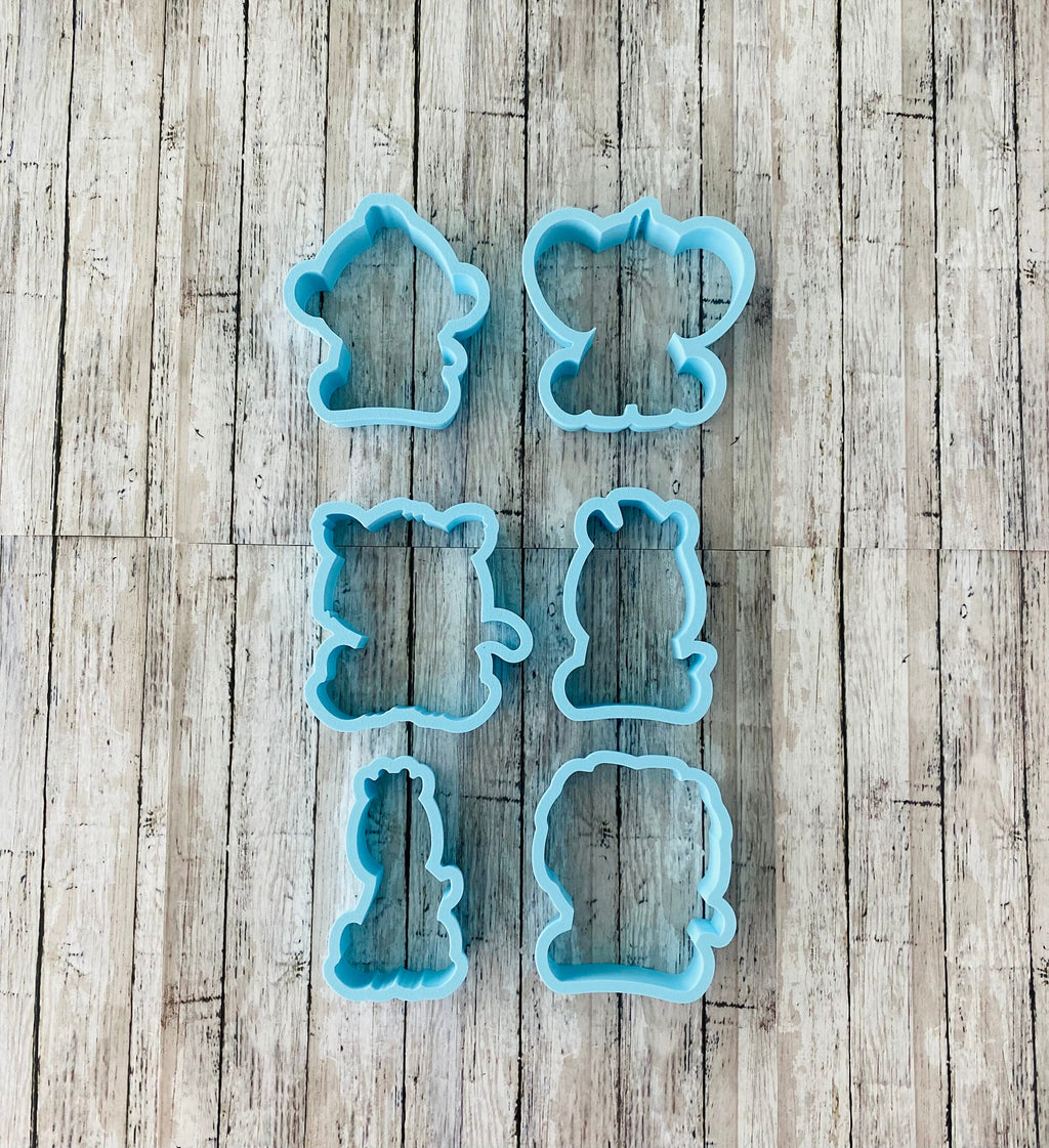 Zoo Animal Cookie Cutter, zebra cutter, tiger cutter, elephant cutter, giraffe cutter, lion cutter, monkey cutter