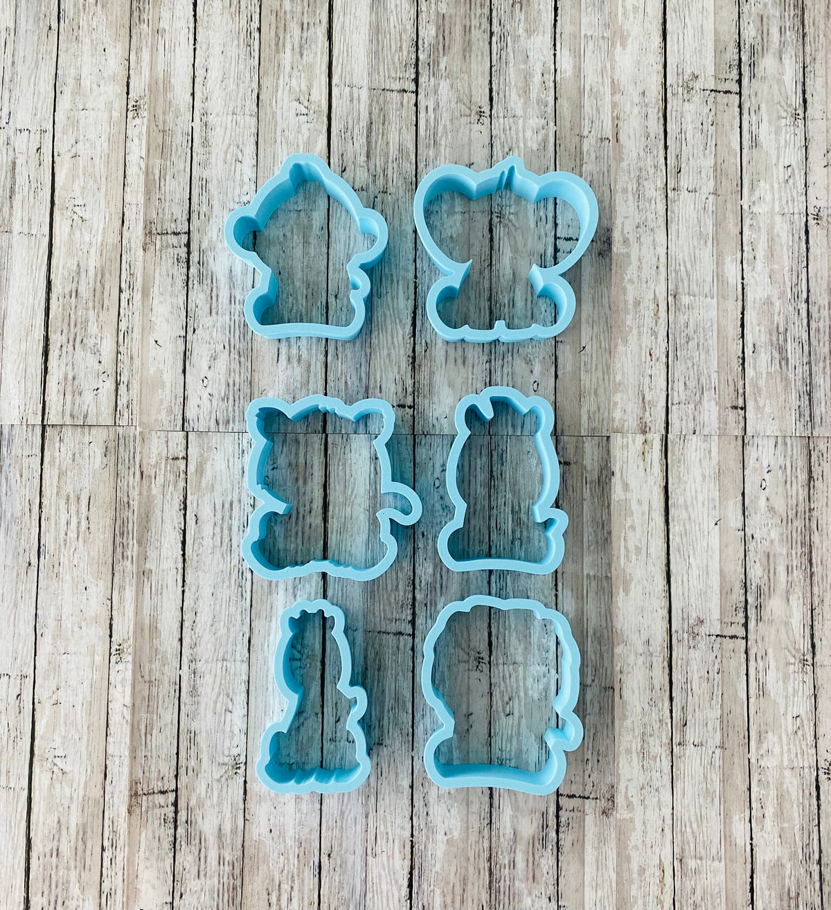 Zoo Animal Cookie Cutter, zebra cutter, tiger cutter, elephant cutter, giraffe cutter, lion cutter, monkey cutter