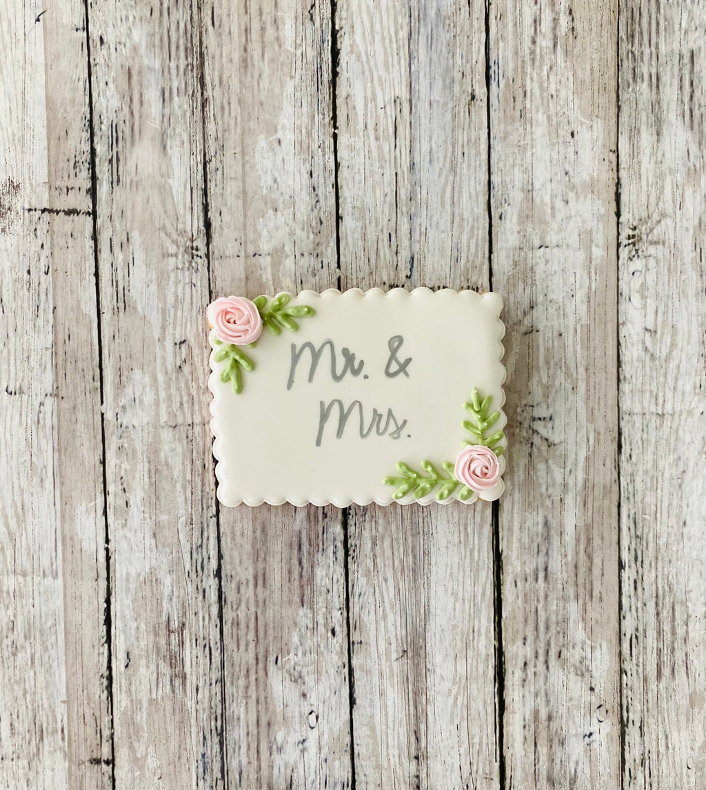 Scalloped Rectangle Cookie Cutter, frame cutter, wedding cutter, bridal shower cutter, baby shower cutter, anniversary cutter, shape cutter