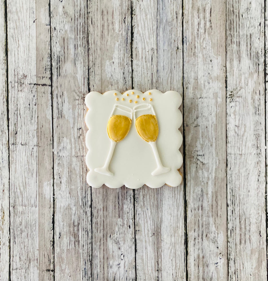 Scalloped Square Cookie Cutter, frame cutter, wedding cutter, bridal shower cutter, baby shower cutter, anniversary cutter, shape cutter