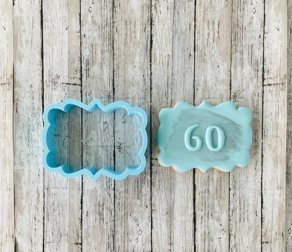 Plaque 4 Cookie Cutter, frame cutter, wedding cutter, bridal shower cutter, shower cutter, shape cutter, plaque cutter