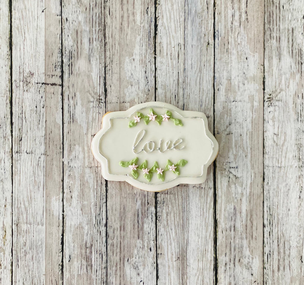 Plaque 5 Cookie Cutter, frame cutter, wedding cutter, bridal shower cutter, baby shower cutter, anniversary cutter, shape cutter