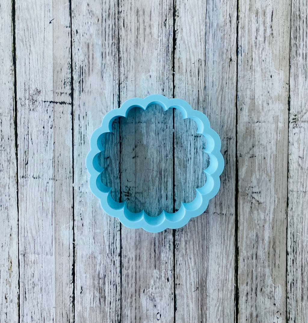 Scalloped Circle Cookie Cutter, shape cutter, circle cutter, wedding cutter, valentines cutter, anniversary cutter