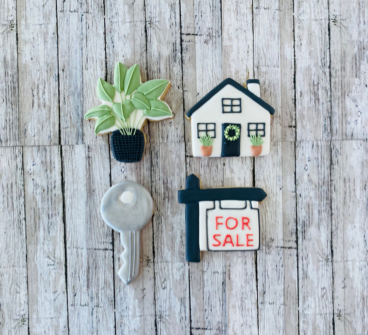 House Warming Cookie Cutter, house cutter, key cutter, sale sign cutter, plant cutter, realtor cutter