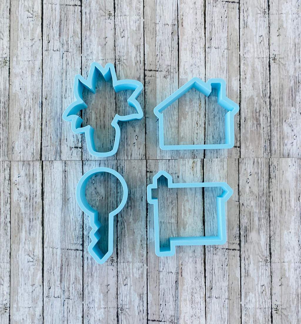 House Warming Cookie Cutter, house cutter, key cutter, sale sign cutter, plant cutter, realtor cutter