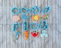Ocean Cookie Cutters, seashell cutter, sea horse cutter, whale cutter, dolphin cutter, crab cutter, fish cutter, turtle cutter, octopus