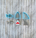 Shark Cookie Cutters, shark head cutter, shark fin cutter, ocean cutter, sea cutter, animal cutter