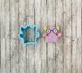 Monster 2 Cookie Cutter, Animal cutter, valentines cutter, party cutter, kid cutter
