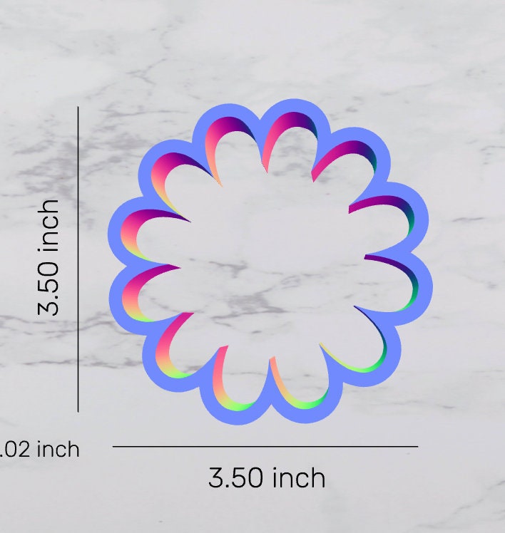 Daisy Cookie Cutter, Flower Cutter, Floral Cutter, Mother's Day Cutter, Nature Cutter, Flower Garden Cutter