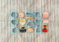 Sushi Cookie Cutter, noodle Cutter, Food Cutter, sushi roll Cutter, chopsticks cutter, dumpling cutter, soy sauce cutter