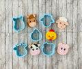 Farm Animal Head Cookie Cutter, Cow cutter, chicken cutter, horse cutter, pig cutter, sheep cutter