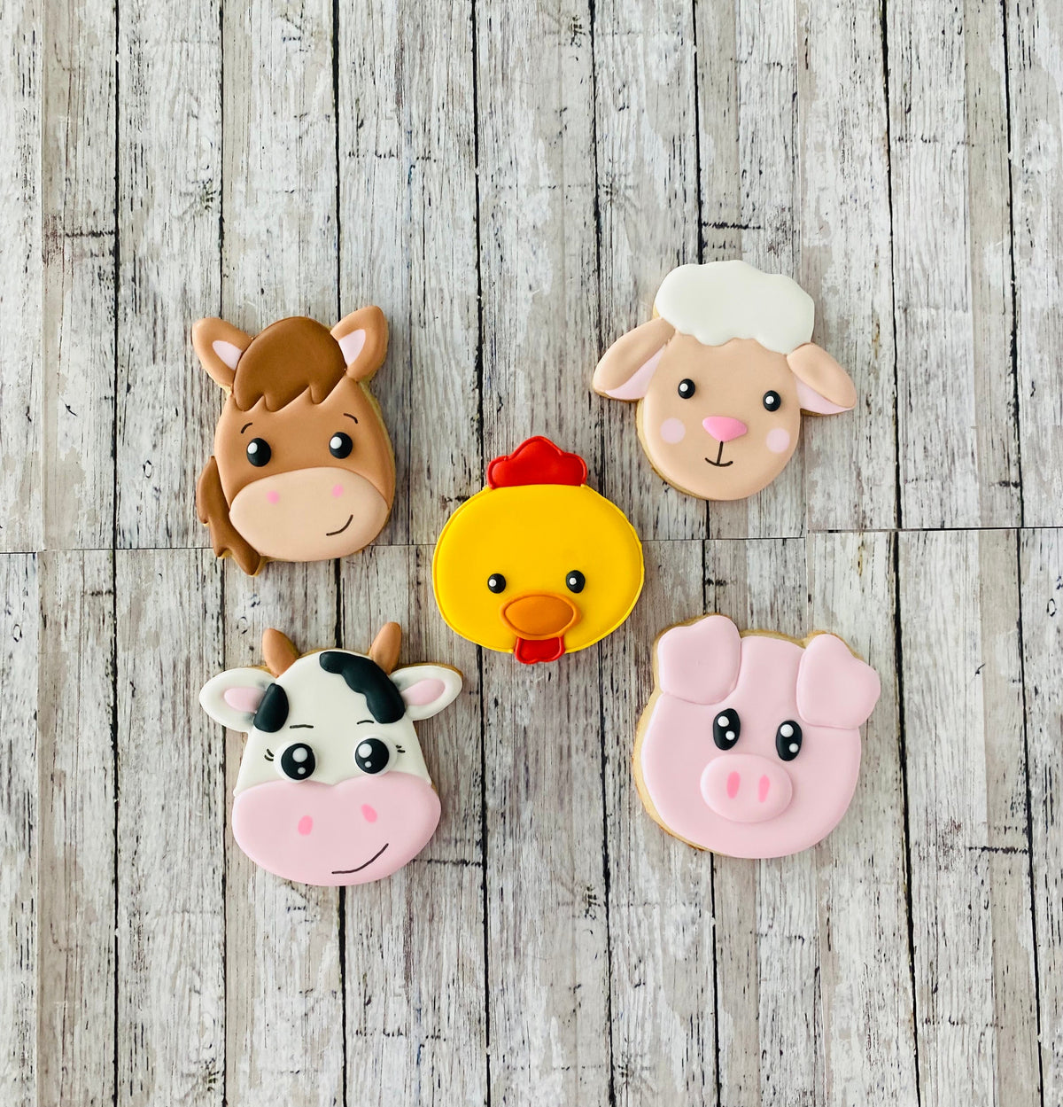 Farm Animal Head Cookie Cutter, Cow cutter, chicken cutter, horse cutter, pig cutter, sheep cutter
