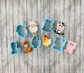 Farm Animal Cookie Cutter, Cow cutter, chicken cutter, horse cutter, pig cutter, sheep cutter