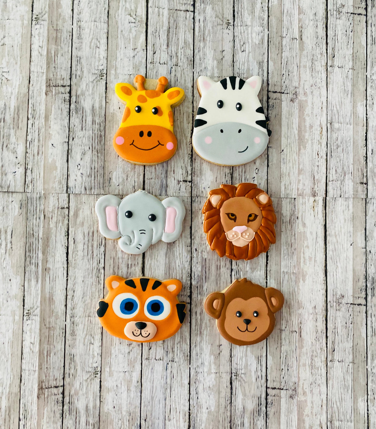 Zoo Animal Head Cookie Cutter, zebra cutter, tiger cutter, elephant cutter, giraffe cutter, lion cutter, monkey cutter