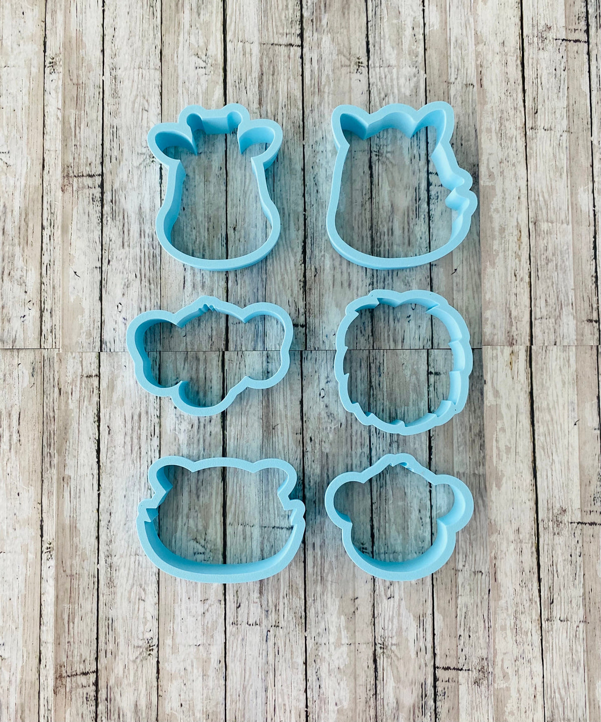Zoo Animal Head Cookie Cutter, zebra cutter, tiger cutter, elephant cutter, giraffe cutter, lion cutter, monkey cutter