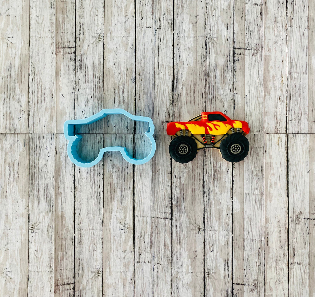 Monster Truck Cookie Cutter, truck cutter, boy cutter, vehicle cutter, birthday cutter
