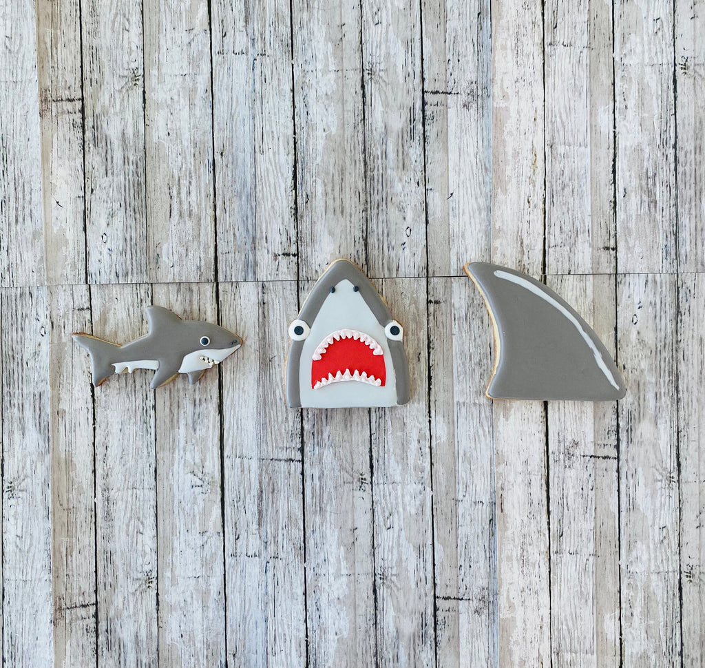 Shark Cookie Cutters, shark head cutter, shark fin cutter, ocean cutter, sea cutter, animal cutter