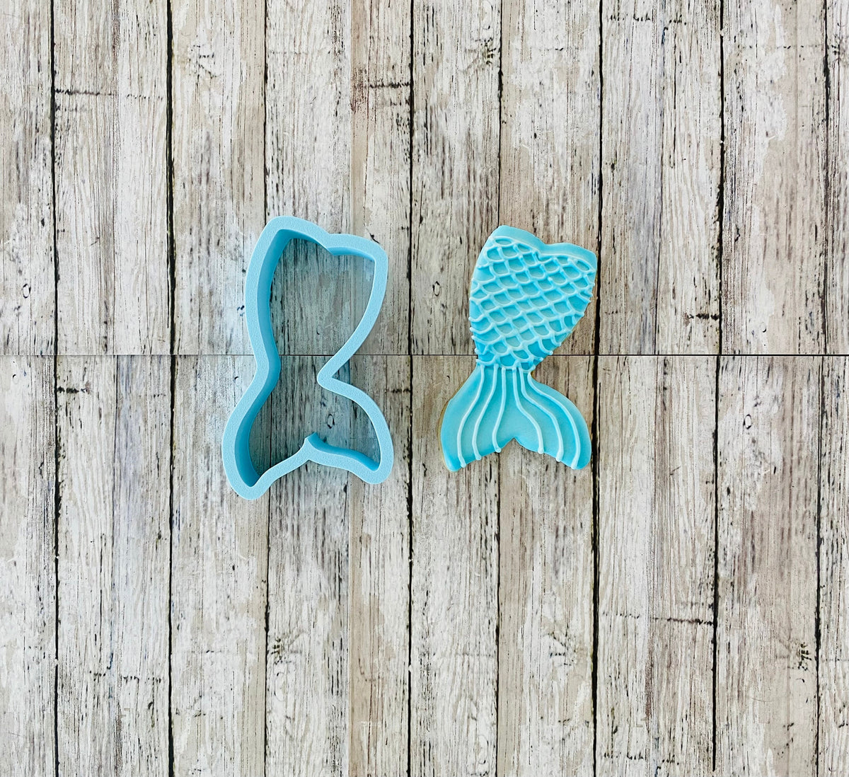 Mermaid Tail 2 Cookie Cutter, ocean cutter, sea cutter, girl cutter, Ariel cutter, fish cutter, birthday cutter