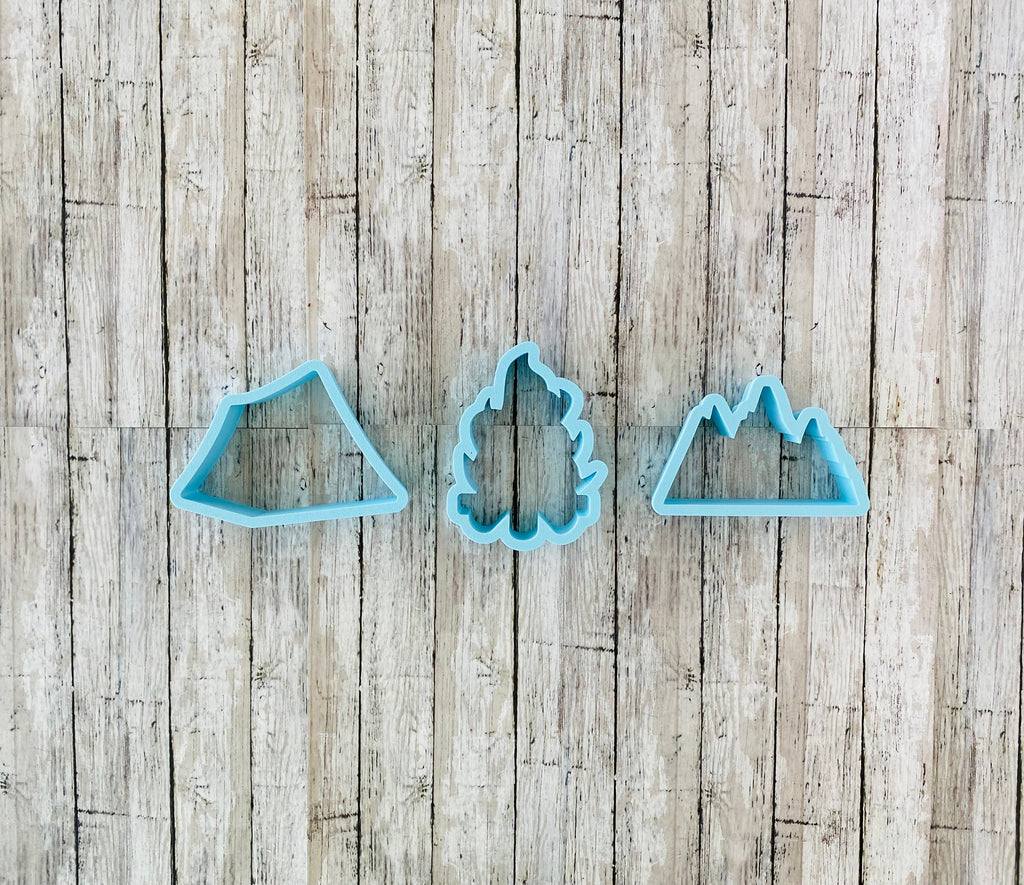 Camping Cookie Cutters, tent cutter, fire  cutter, bone fire cutter, outdoor cutter, wilderness cutter, boy cutter